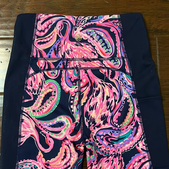 Lilly Pulitzer LUXLETIC Weekender High Rise Midi Legging High Tide Navy Size XS - Picture 11 of 12